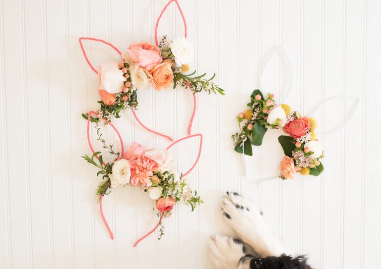 Diy Floral Bunny Ears Lavin Label 0242